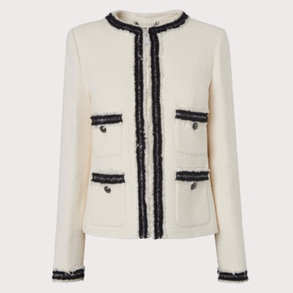 LK Bennett Jackets & Blazers - L.K. Bennett Charlee Cream Jacket Blazer 8
